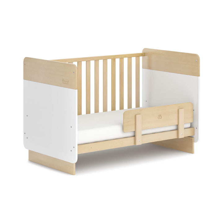 White Neat Cot Bed with guard panel