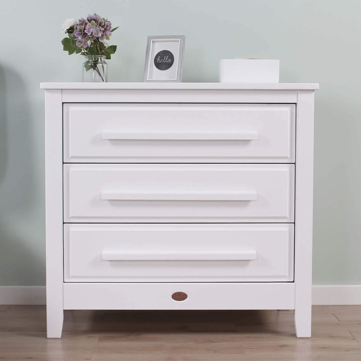 White Linear 3 Drawer Chest Smart Assembly