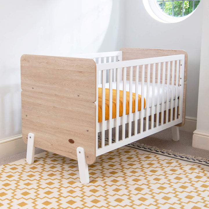Natty Cot Bed converted to a crib
