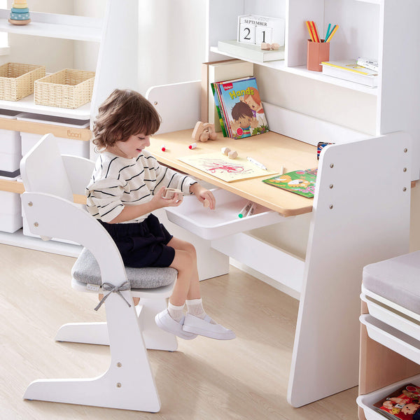 Natty Study Desk with Hutch and Chair Package