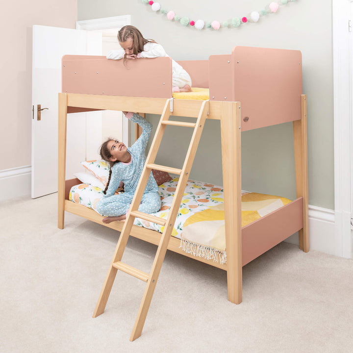 Natty Single Bunk Bed with 2 kids playing