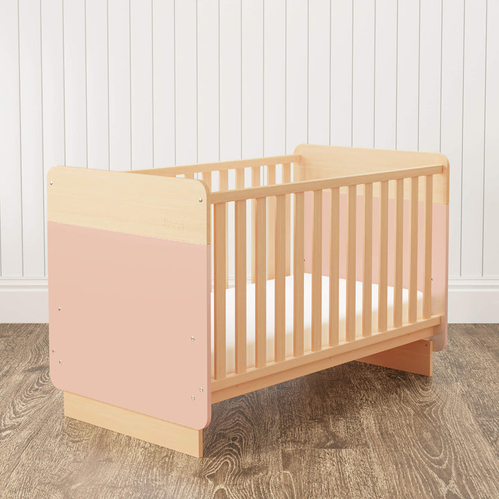 Cherry and Almond colored Neat Cot