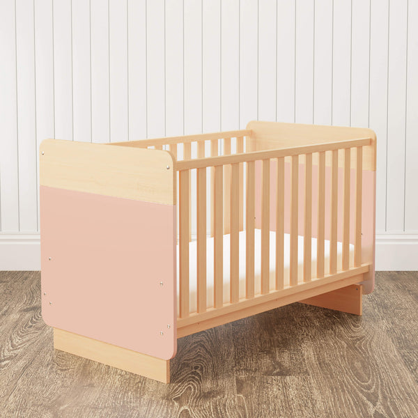 Cherry and Almond colored Neat Cot