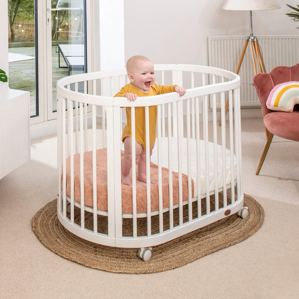 Oasis Oval Cot Modern Stylish Secure Boori UK