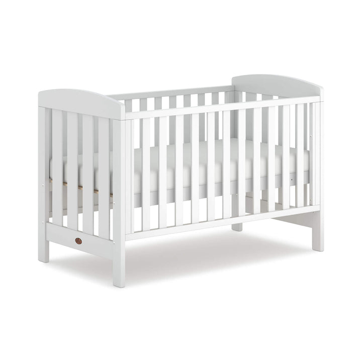 White Alice cot bed in white background