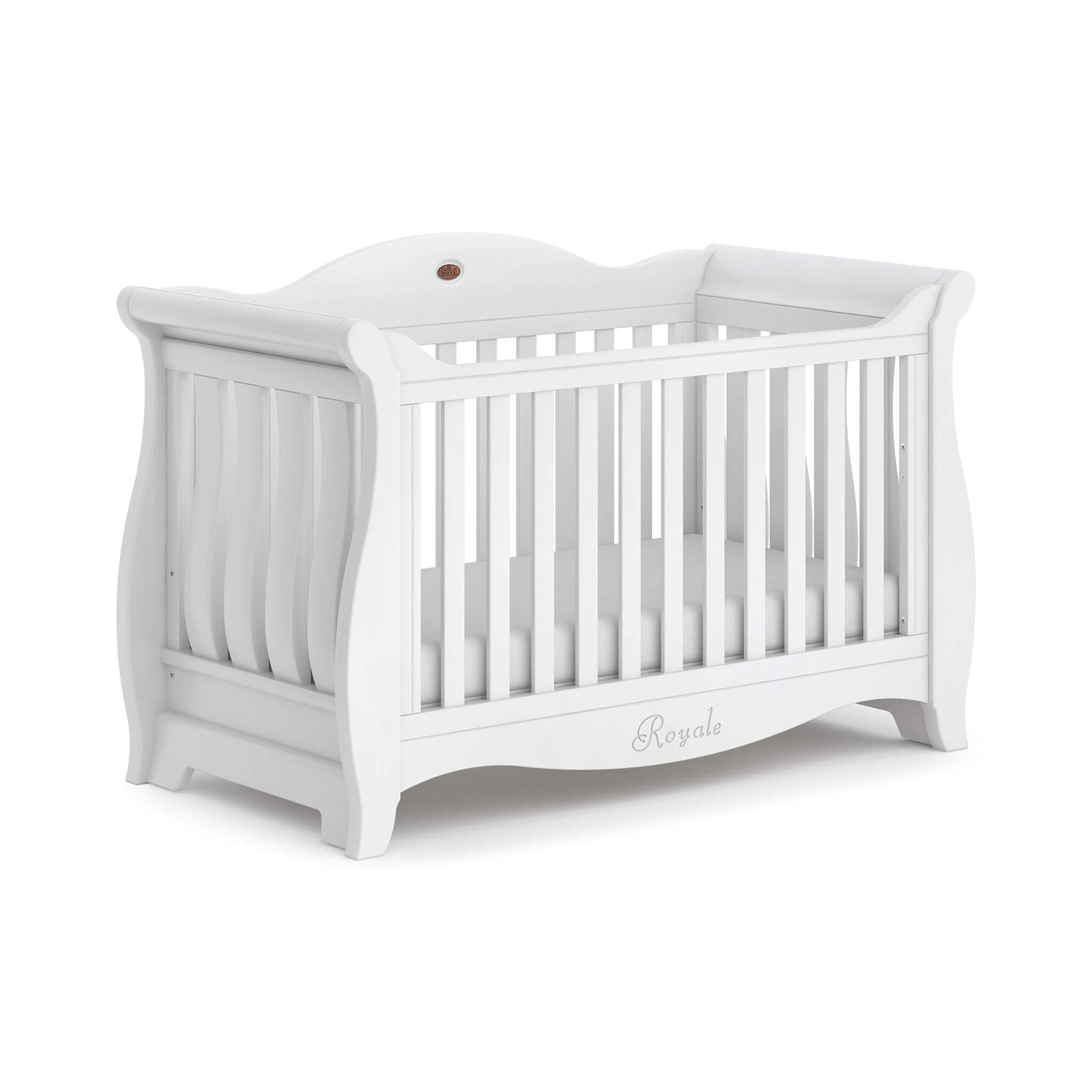 Sleigh Royale Cot Bed Sustainable Solid Wood Boori UK