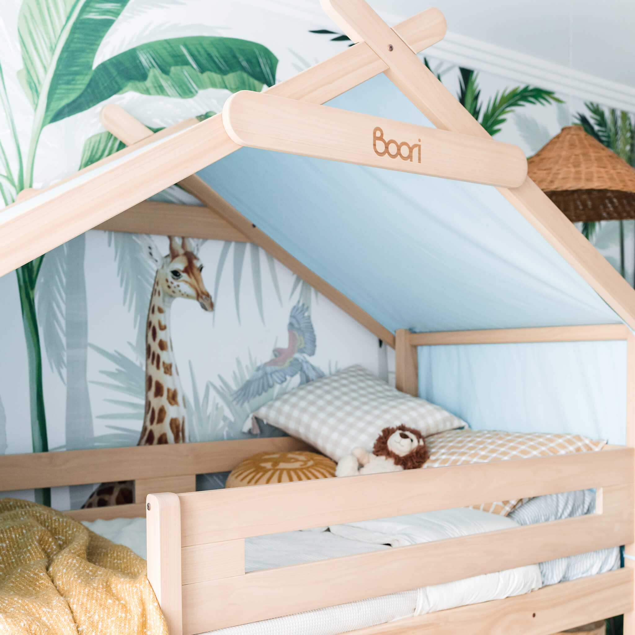 Loft store bed canopy