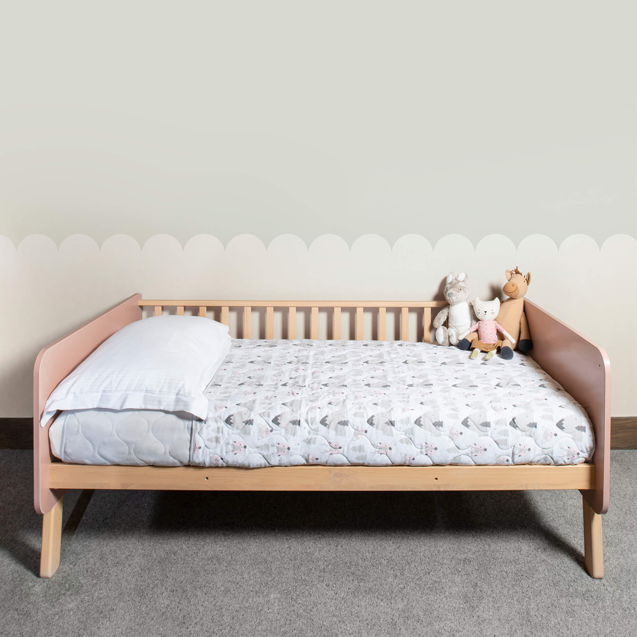 Natty Bedside Bed Sleep Solution for Toddlers Boori UK