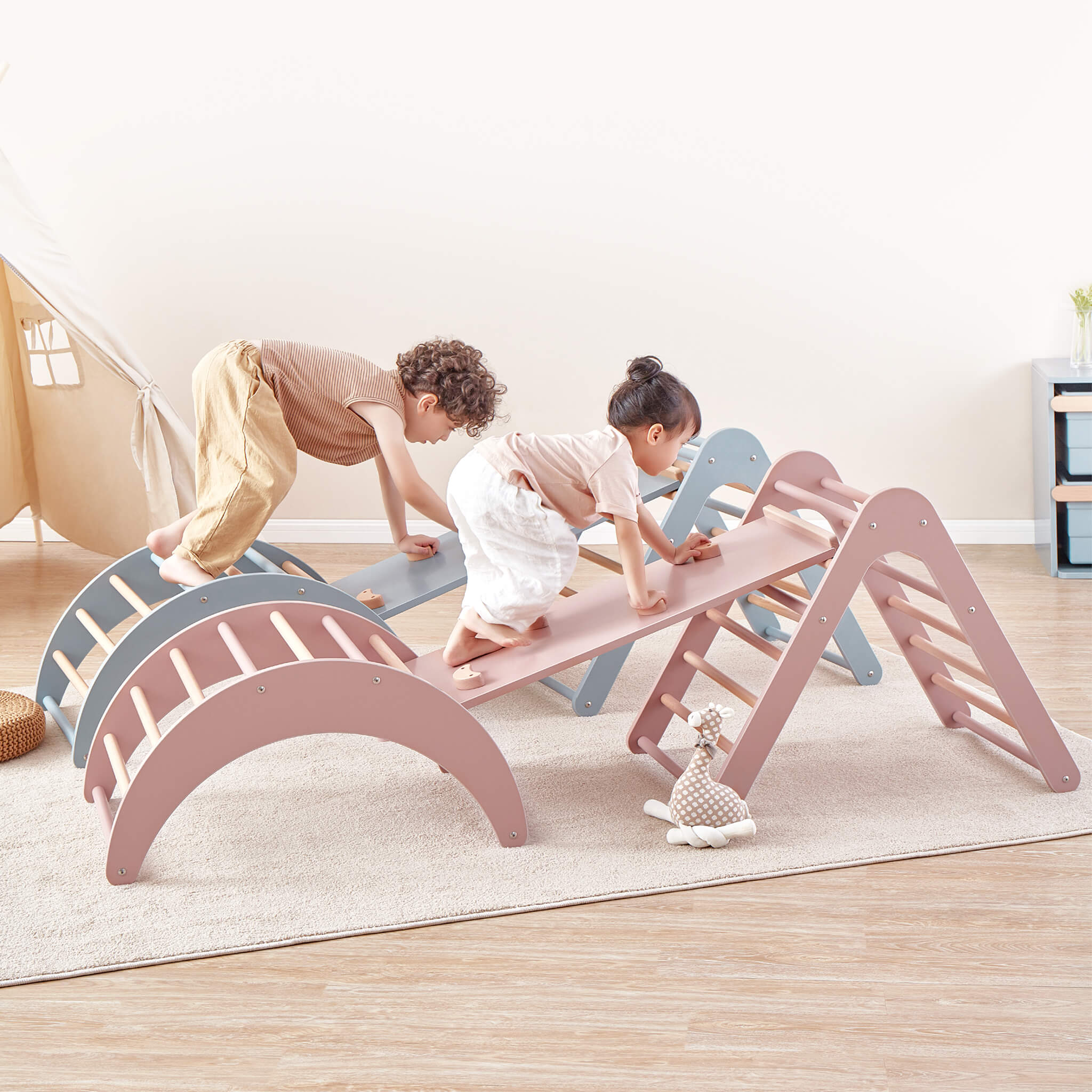 Tidy Frame Tidy Climbing Set - Indoor Climbing Frame | Boori UK